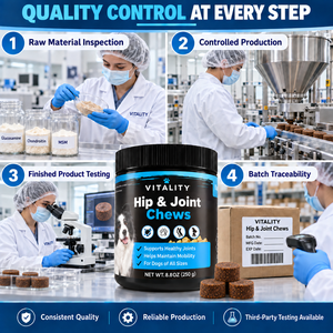 Masticables para la Cadera y Articulaciones de Perros para el Soporte Diario de la Movilidad, MSM, Glucosamina y Cúrcuma para Todas las Edades, Empaque Personalizado de Marca Privada Integral - Product Image 5