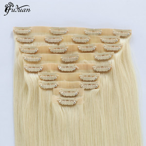 Peau Extensions De Cheveux De Haute Qualité <span class=keywords><strong>Sans</strong></span> Couture PU <span class=keywords><strong>Clip</strong></span> en - Product Image 2