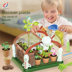 مجموعة أدوات زراعة للأطفال من تشنغجي، مجموعة تعليمية للعلوم والتكنولوجيا والهندسة والرياضيات، تجربة علمية لزراعة النباتات في غرفة الشمس، ألعاب دفيئة - Product Image 2