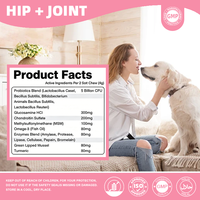 Glucosamine Chondroïtine MSM Home Pet Essentials – Complément 2-en-1 Probiotique pour le Soutien Articulaire – Cliniquement Prouvé – 200 Bouchées Croquantes