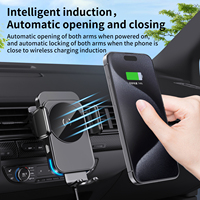Chargeur sans fil de voiture en mode privé chargeur sans fil à induction intelligent support de voiture à charge rapide 15W