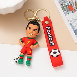 Llavero Personalizado al por Mayor de Jugadores Estrella del Mundial de Fútbol 2026 en Estados Unidos y México, Recuerdo para Fanáticos del Fútbol, Anillo para Llaves, Regalo Coleccionable - Product Image 4
