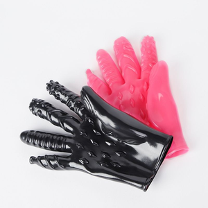 Pareja Sexo Guantes negros Juguete Masturbación Productos de <span class=keywords><strong>masaje</strong></span> <span class=keywords><strong>para</strong></span> adultos Coqueteo Juegos eróticos Masturbación Juguete sexual Guante - Product Image 4