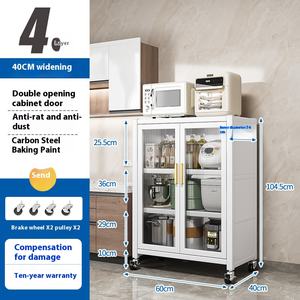 Ventas directas de fábrica Estante de cocina Gabinete lateral Piso Horno microondas de múltiples capas Gabinete de almacenamiento para sala de estar - Product Image 6