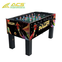 Machine d'arcade simulateur de sport en bois d'intérieur ACS, jeu de football de table anglais, table de baby-foot à 8 manettes, garantie 1 an