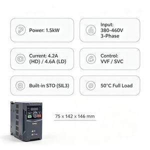 SINEE EM730-1R5-3B 1.5kW 4.2A 380V 3-Phase VFD AC Drive Built-in STO 50°<b>C</b> Full Load for Motors - Product Image 2