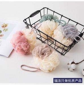ฟองน้ำอาบน้ำขนาดใหญ่ นุ่มพิเศษ ป้องกันการกระจายสี ฟองน้ำใยบวบธรรมชาติ 2 สี ฟองน้ำตาข่ายนุ่ม ขายดี - Product Image 5