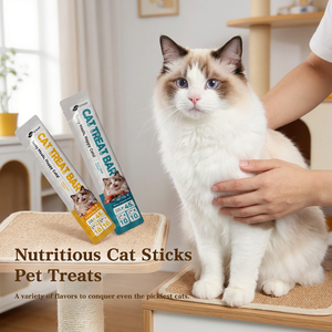 15g OEM ODM Alimento Cremoso para Gatos con Pollo y Atún, Snacks Líquidos en Barra, Golosinas Húmedas para Gatos - Product Image 1