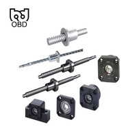 C3 sekrup bola tunggal presisi BK/BF15 200-500mm baja tahan karat SFU1204 SFU2010 sekrup bola dengan harga rendah