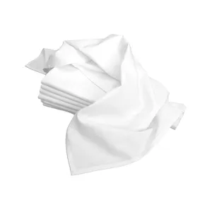 Toalha de chá de cozinha Waffle de fio branco puro toalha de prato personalizada atacado 100% algodão puro absorvente de secagem rápida