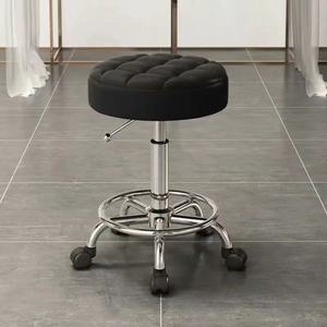 Silla de belleza con ruedas deslizantes, silla de peluquería, taburete de trabajo grande especial para salón de belleza, silla giratoria con altura ajustable - Product Image 3