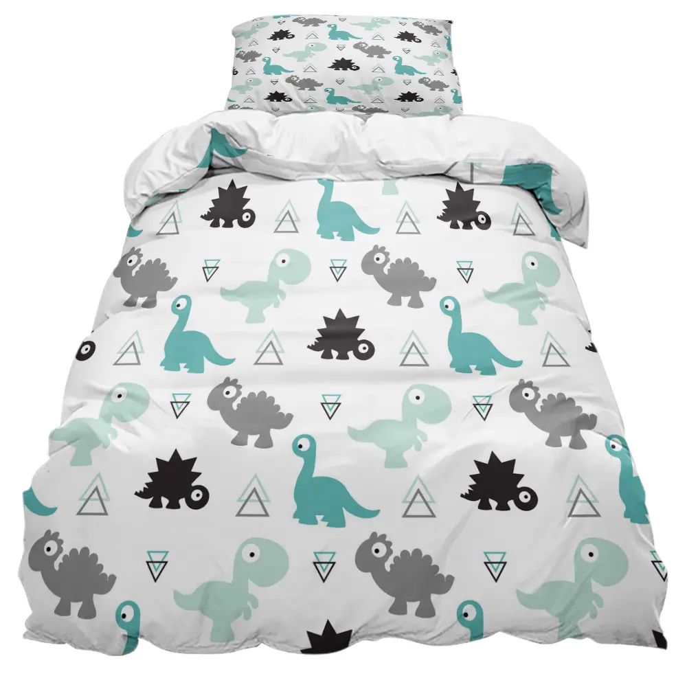 Custom Printed Cartoon Kids Bed Covers Queen Size Beddengoed Set 100% Polyester Dekbed Luxe Beddengoed Set Kingsize