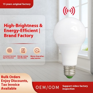 Cảm ứng Radar Led cầu thang ánh sáng điện cơ thể chuyển đổi hành lang nhà để xe AC cung cấp E27 cơ sở âm thanh và ánh sáng bóng đèn điều khiển - Product Image 3