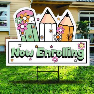 Waterproof UV Resistant Eco-Friendly Durable Lightweight Double Sided <b>Custom</b> Print Yard Sign H-stakes for Holiday Seasonal Decor - Product Image 4