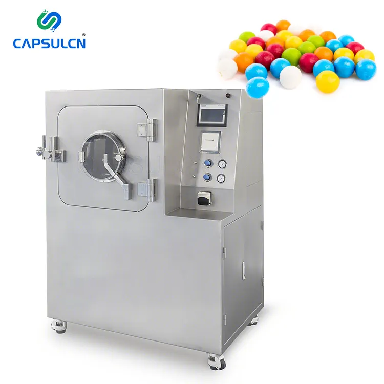 BG-5H High Efficiency Candy Coating Machine Tablets Liquid Film Coating Machines Sugar Peanuts Chocolate Coating Machines