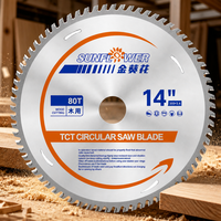 Lame de scie circulaire TCT à dents grossières de 14 pouces, coupe rapide, anti-déformation, en carbure, pour le bois, les panneaux de bois massif