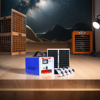 Estación de Energía Solar Portátil con Controlador MPPT, Iluminación de Emergencia, 30W/40W/50W 18V para Camping y Uso Doméstico