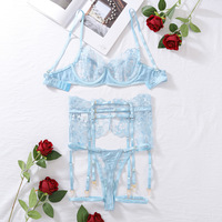2025 Offres Spéciales femmes Sexy Lingerie ensemble haut niveau femmes dentelle jarretière Sexy sous-vêtements