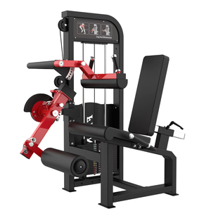 Machine combinée d'<span class=keywords><strong>extension</strong></span> et de flexion des jambes en acier avec fonctions de sécurité, équipement de gym à charge par broches - Product Image 1