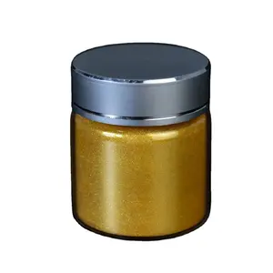 Nước dựa trên mica bột sắc tố 10-60 micron Vàng Flake masterbatch Lipgloss mỹ phẩm sắc tố kim loại nhựa bột Epoxy sơn