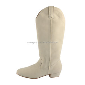 Bottes longues de <span class=keywords><strong>danse</strong></span> professionnelle sans fermeture à glissière Ivory Line Dance Suede Swayde <span class=keywords><strong>Country</strong></span> Dance Boots - Product Image 1