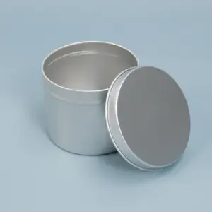 7盎司8盎司大尺寸豪华金属蜡烛罐容器和带盖包装定制圆形空蜡烛锡罐