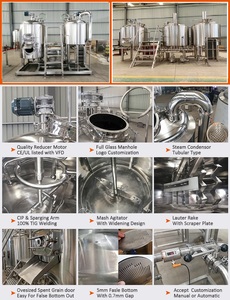 Equipo para Cerveza Artesanal TEK Machinery 300L, Precio de Fábrica, Equipo para Elaboración de Cerveza 500L, Fermentadores de Cerveza - Product Image 6