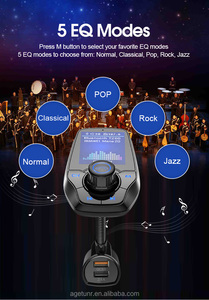AGETUNR T26D del teléfono móvil FM adaptador USB Dual-Radio Bluetooth <span class=keywords><strong>reproductor</strong></span> <span class=keywords><strong>de</strong></span> música transmisor <span class=keywords><strong>de</strong></span> FM kit <span class=keywords><strong>de</strong></span> coche - Product Image 2