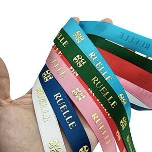 Nastro in Raso Colorato Solido da 7/8 Pollici con Logo 3D Personalizzato in Rilievo per Confezioni Regalo e Creazione di Fiori Eterni - Product Image 6