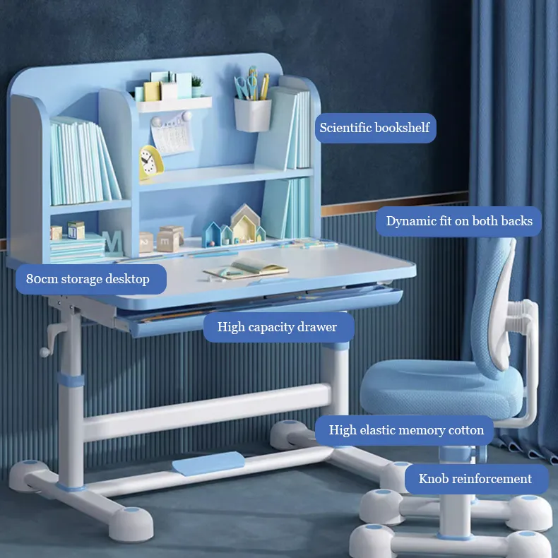 Мебель для спальни регулируемый по высоте детский стол и стул набор