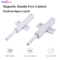 Loquet magnétique robuste en ABS à ouverture par pression, sans poignée, pour portes d'armoires de cuisine, chambre et salon