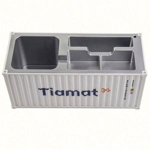 <b>ABS</b> Material Shipping Container Desk Organizer with Pen Holder for Promotional & Business Gifts - Product Image 1