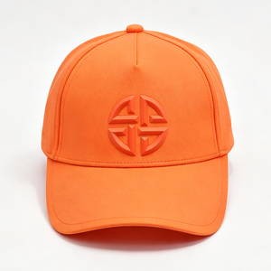 ORANGE BASEBALL <b>CAP</b> 3D EMBOSSED LOGO UNISEX PREMIUM POLYESTER ADJUSTABLE CANVAS SPORTY CASUAL SPORTS <b>CAP</b> MEN <b>WOMEN</b> - Product Image 4
