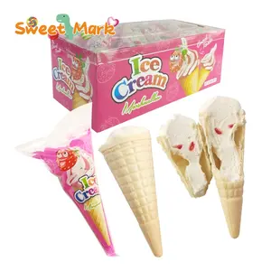 Best selling ice cream marshmallows sweets halal cotton candy with jam