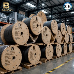 Eslinga de <span class=keywords><strong>Cable</strong></span> de <span class=keywords><strong>Acero</strong></span> de Grado Industrial - <span class=keywords><strong>Cable</strong></span> de <span class=keywords><strong>Acero</strong></span> <span class=keywords><strong>Trenzado</strong></span> Multifilar para Elevación y Remolque Seguros - Product Image 5