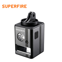 SUPERFIRE Phare de vélo intelligent rechargeable à LED super lumineux, étanche, pour la conduite de nuit sur route de montagne, phare de vélo portable