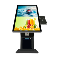 Kiosque d'auto-enregistrement de table de 15.6 pouces Kiosque de paiement en libre-service KIOSK QR Scanner Imprimante pour pub hôtel restaurant