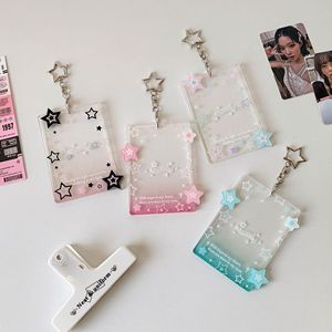 Kpop diseño personalizado acrílico doble cara Photocard titular personalizado llavero acrílico foto tarjetero - Product Image 1