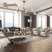 Nouveau canapé de salon de style classique français, ensemble de canapés de luxe de haute qualité, personnalisé en bois massif doré, canapé de luxe pour appartement et villa