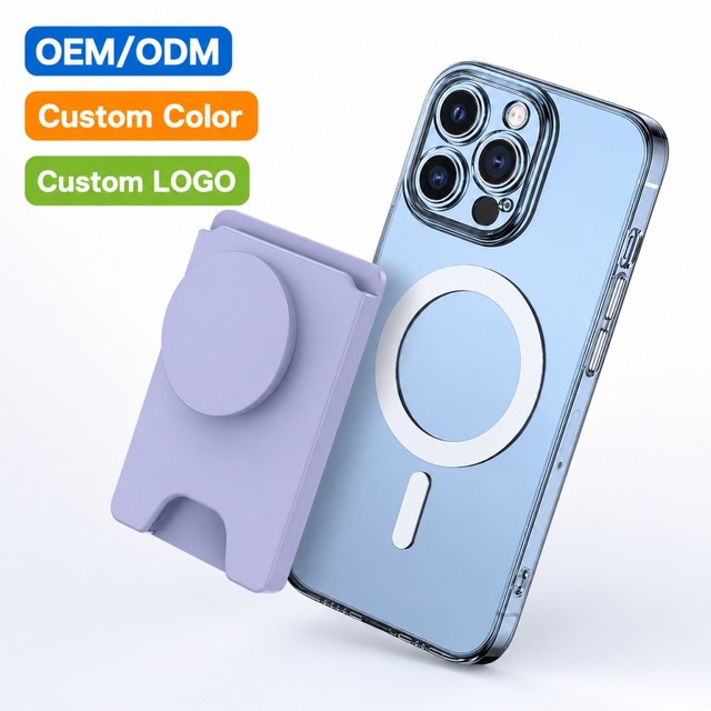 Luxury Magnetic Wallet MagCafe New Arrival Credit Card Holder Phone Grip Tok Adjustable Stand for Iphone17 16 15 14 Magnet Case