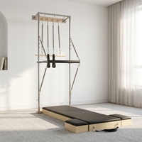 Sistema de Equipo de Pilates para Pared, Media Torre con Plataforma Alta y Colores Personalizados, Venta al Por Mayor de Fábrica