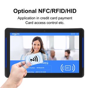 Vergaderzaal Android Nfc Muurbevestiging Tablet Poe 10.1 13.3 15.6 Inch Touchscreen Android 11 Tablet Met Led Lichtbalk Tablet Pc - Product Image 3