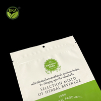 Sachets en papier kraft biodégradables PLA 100% d'emballage alimentaire debout zip-lock écologique