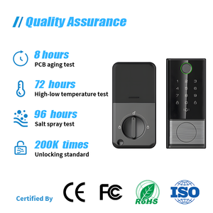 Vertexis Tuya Smart Deadbolt Lock Fingerprint RFID Card Unlock Keyless <strong>Entry</strong> Wi-Fi Cloud Storage Wooden Doors Home Safety - Product Image 6