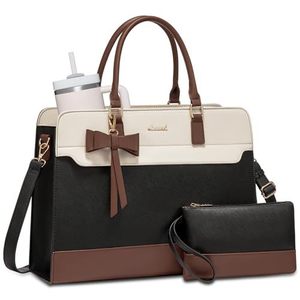 Bolso Tote de Lujo para Mujer con Logotipo Personalizado, Juego de 2 Piezas, Gran Capacidad, Diseño Color Block, Bolso de Hombro Elegante con Lazo - Product Image 5