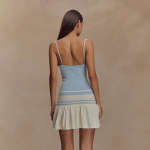 Vestido Casual sin Tirantes, Espalda Descubierta, Cintura Ajustada, Falda Corta, Transpirable, Ropa Informal - Product Image 4