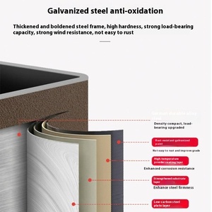 Eventos ao ar livre quatro estações impermeável 3x3m Pavilhão tenda única camada de quatro pilares quadrado aço Frame com tipo de órtese reta - Product Image 4