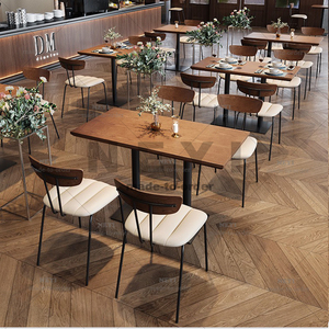 Chaise de salle à manger moderne personnalisée en métal noir pour café <span class=keywords><strong>Sushi</strong></span> Home Office Park Gym Cave à vin <span class=keywords><strong>Atelier</strong></span> - Product Image 2