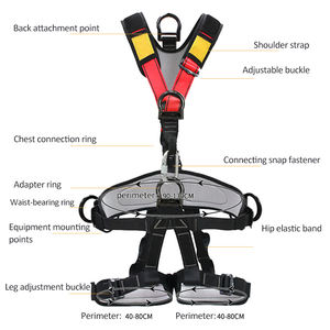 Imbracatura di Sicurezza Completa a 5 Punti con Anello a D Regolabile per Protezione Anticaduta e Lavoro in Quota - Product Image 4