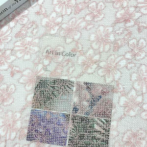 Usine directe broderie dentelle tissu dames sous-vêtements pyjamas haut de gamme femmes décoration de mariage brodé dentelle tissu - Product Image 2